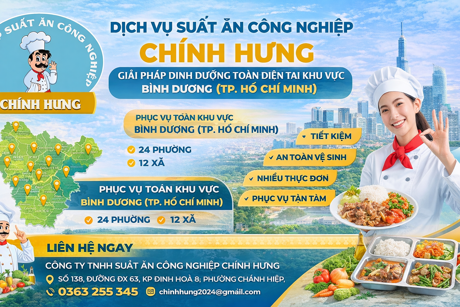 Suất Ăn Công Nghiệp Bình Dương - TP. Hồ Chí Minh