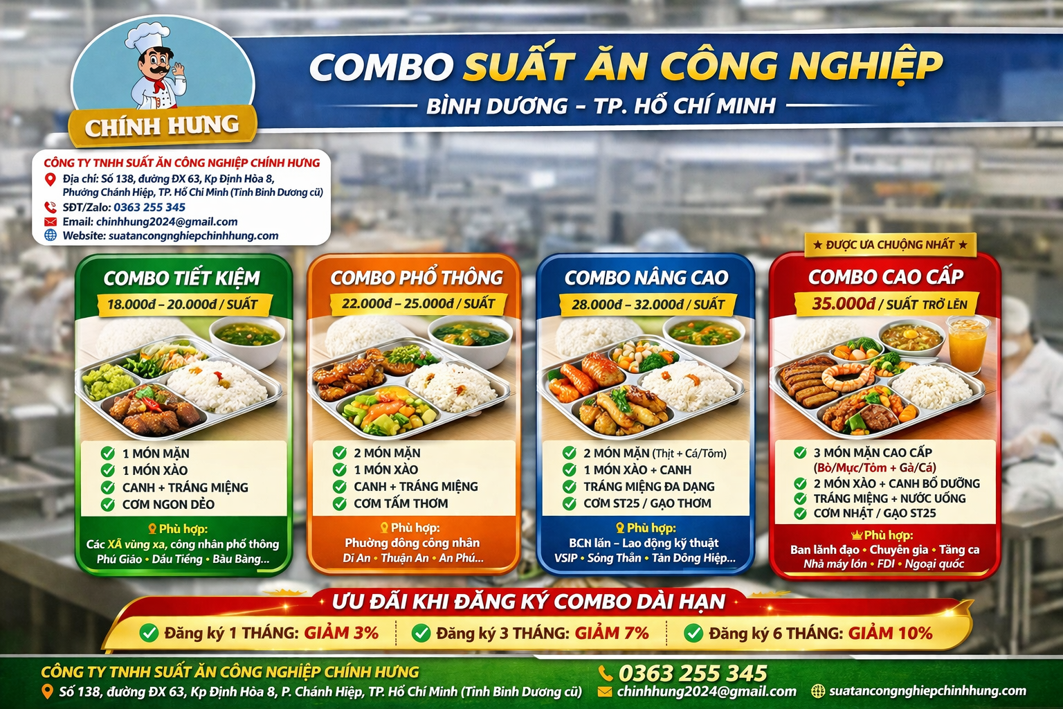 Combo Suất Ăn Công Nghiệp